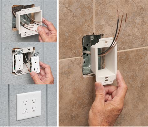 electrical device box extension|extension box with individual switch.